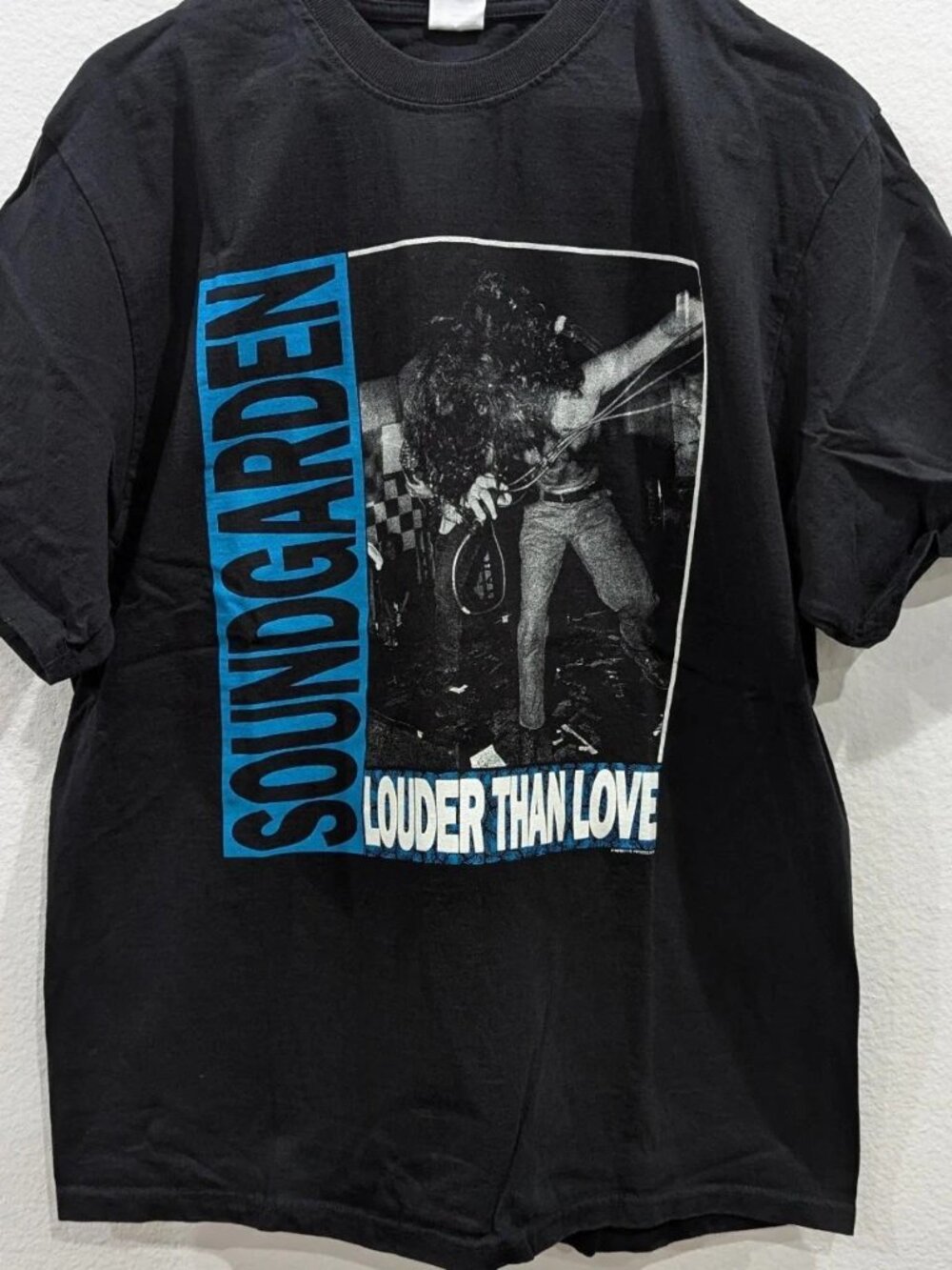 Soundgarden Rock Band Music tour Louder Than Love Black T shirt 254